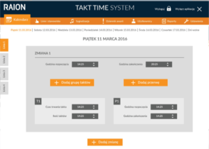Takt Time System